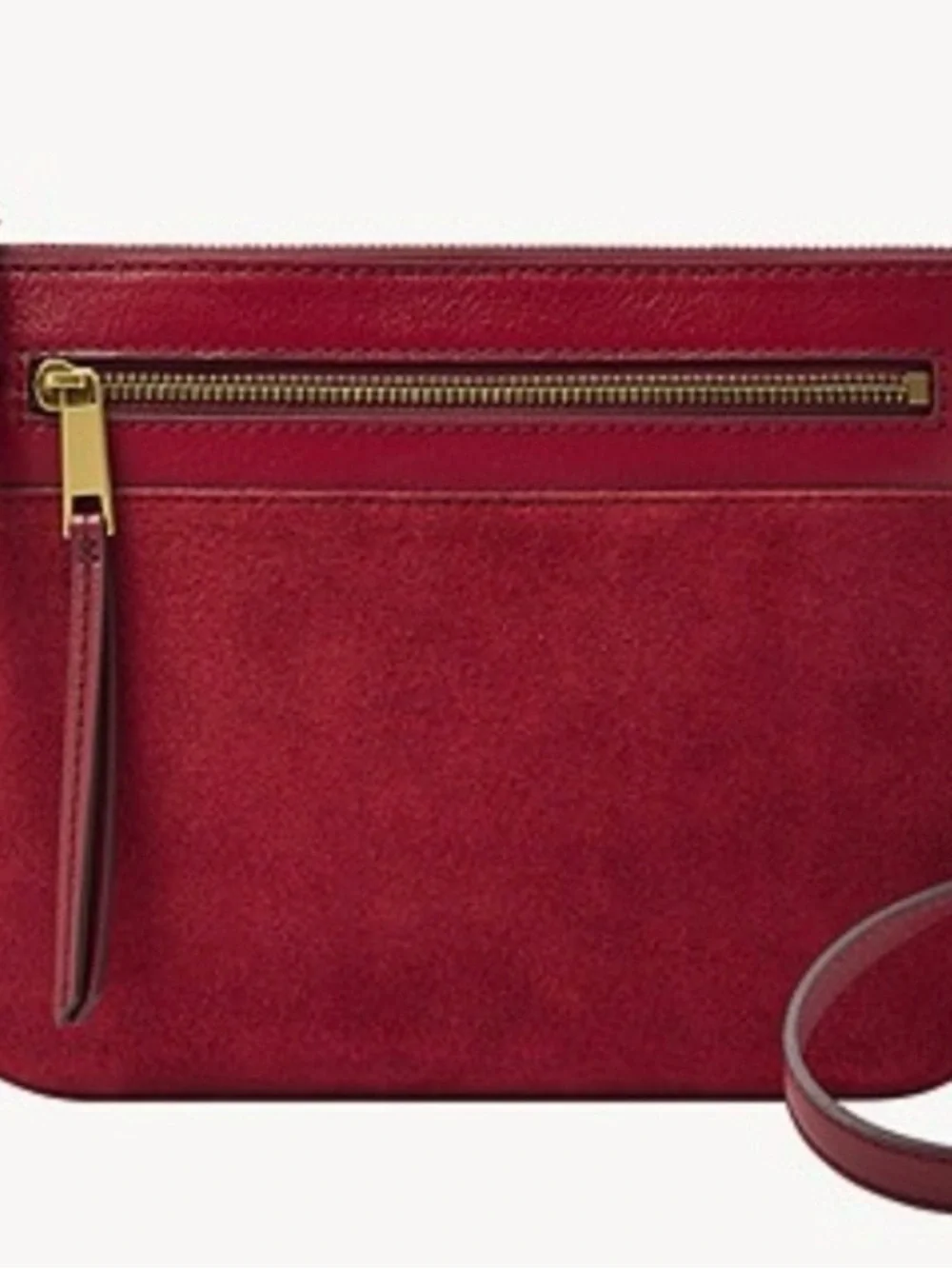 Fossil, Farrah red velvet crossbody, NWT